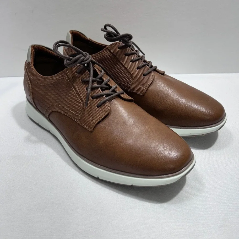 Alfani Men's Landan Lace-Up Sneakers Brown US 8.5M‎